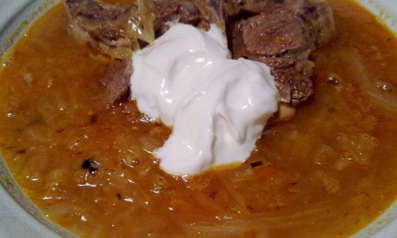 Рецепт кислых щей с бараньим седлом