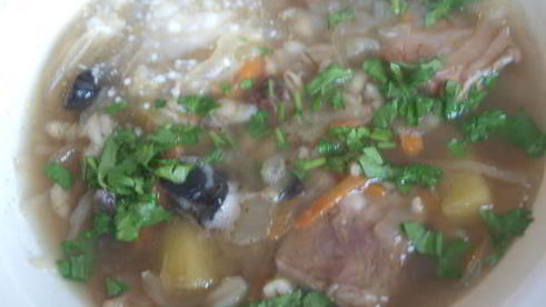 кислые щи с сухими грибами
