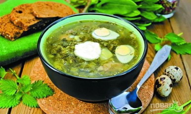 Рецепт щей из крапивы с яйцом