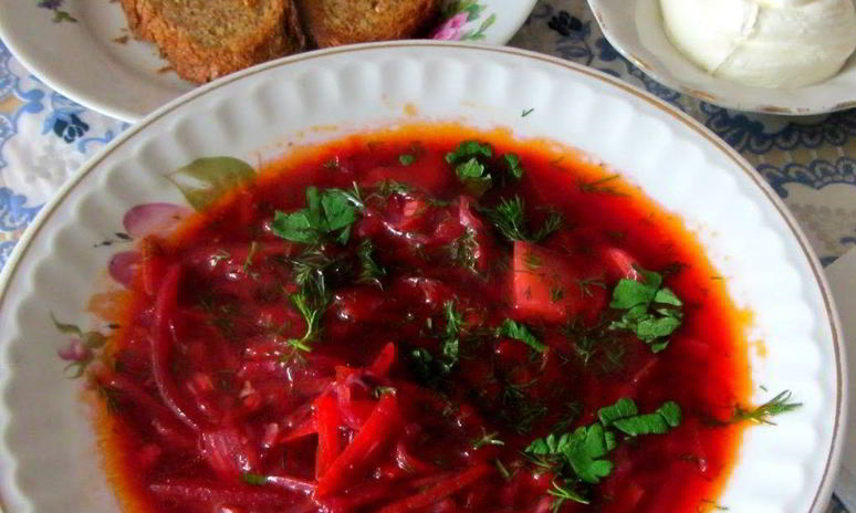 Рецепт щей из красной капусты