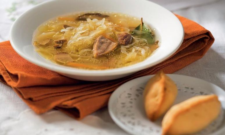 Рецепт щей постных с грибами