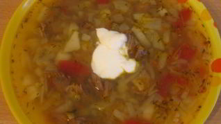 Щи с говядиной