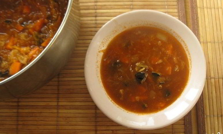 Рецепт щей с грибами