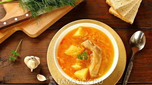 щи с курицей в мультиварке