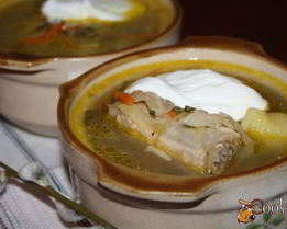 Щи с квашеной капустой и молодым щавлем