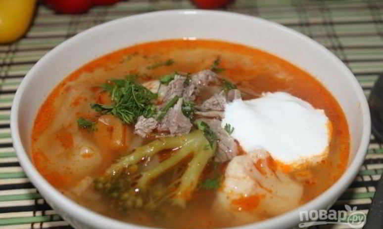 Рецепт щей с цветной капустой