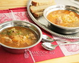 Щи суточные из квашеной капусты