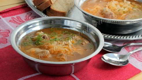 щи суточные из квашеной капусты