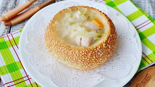 Суп Щи в хлебе