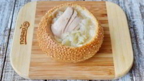 суп щи в хлебе