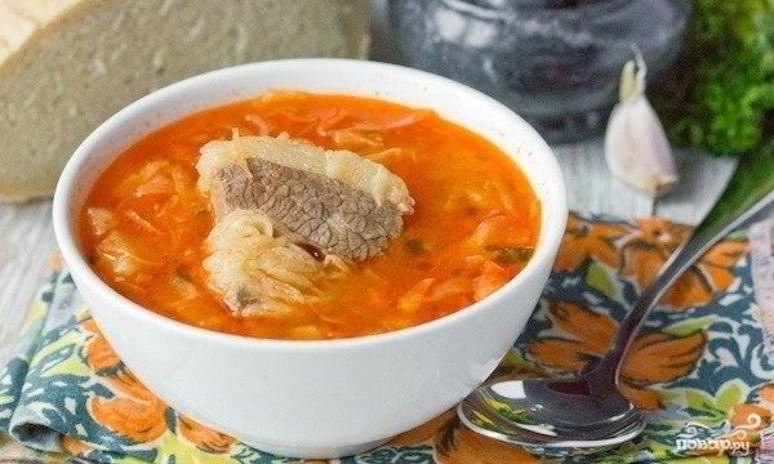 Рецепт свежих щей с говядиной