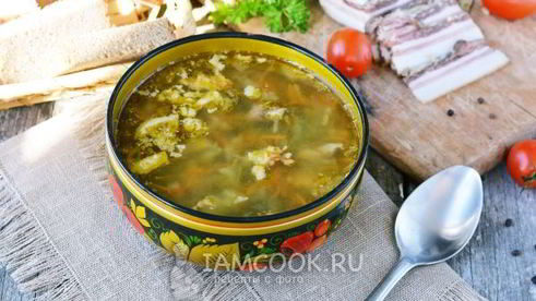 зеленые щи из кисленицы