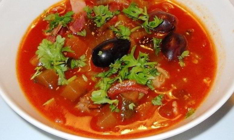 Рецепт диетической солянки