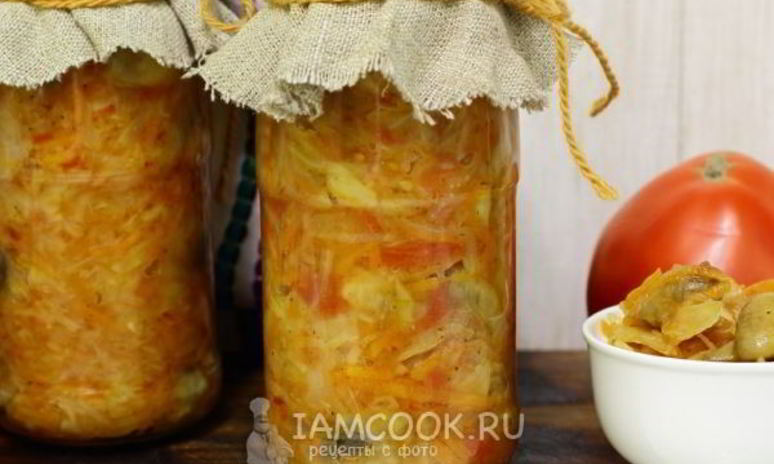 Рецепт грибной солянки с капустой на зиму