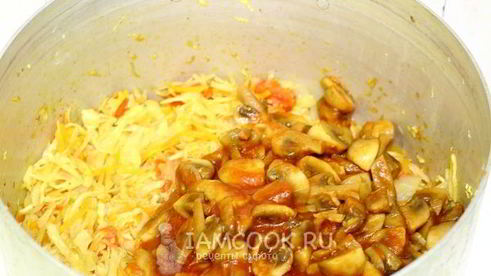 грибная солянка с капустой на зиму