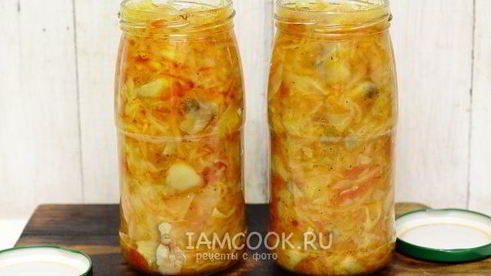 грибная солянка с капустой на зиму