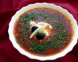 Мясная солянка