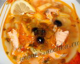 Рыбная солянка в скороварке