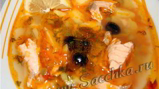 Рыбная солянка в скороварке