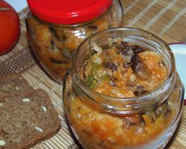 Солянка из капусты с грибами на зиму