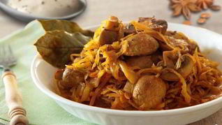 Солянка из квашеной капусты в мультиварке