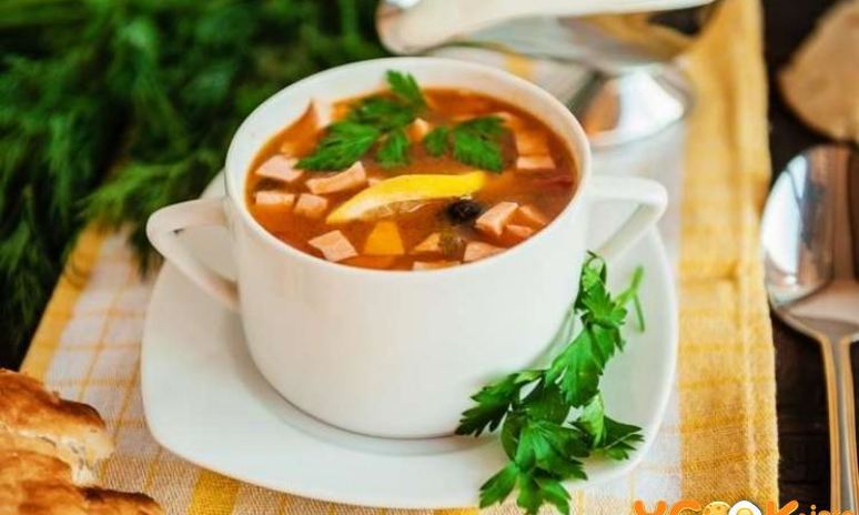 Рецепт солянки из свинины