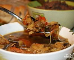 Солянка мясная с капустой