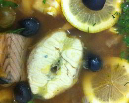 Солянка рыбная сборная с каперсами