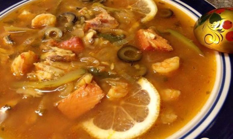 Рецепт солянки рыбной сборной