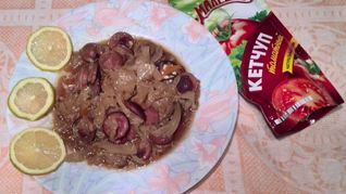 Солянка с сосисками