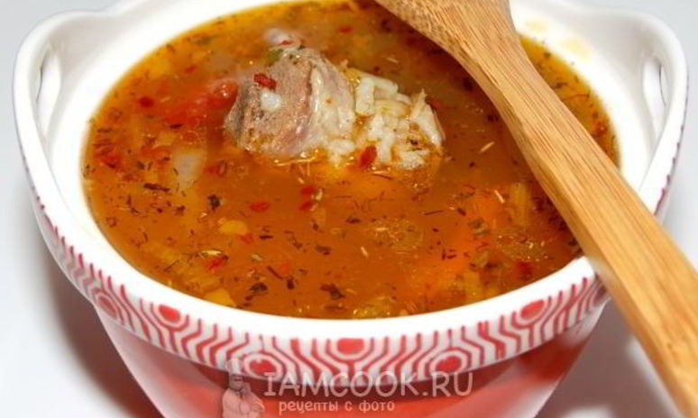 Рецепт супа из баранины с рисом