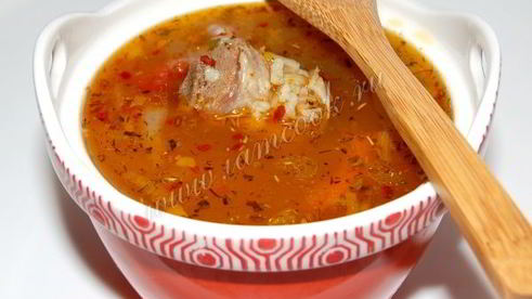 суп из баранины с рисом