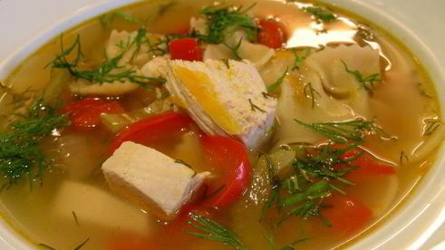 суп из индейки с лимоном