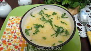 Суп из колбасного сыра