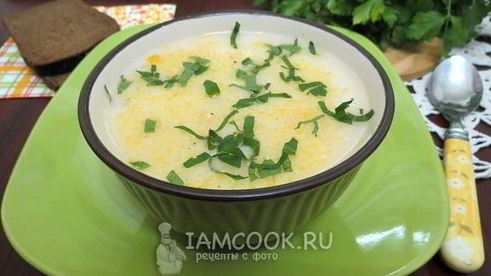 суп из колбасного сыра