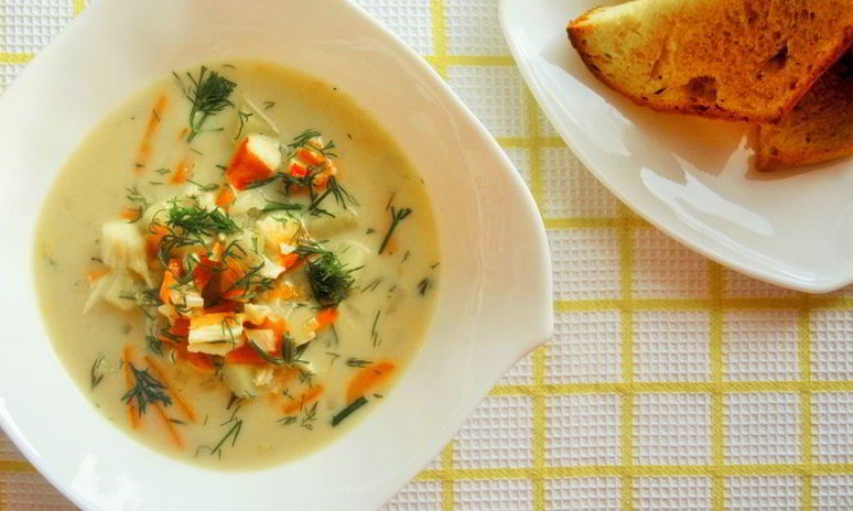 Рецепт супа из крабов по-новоанглийски