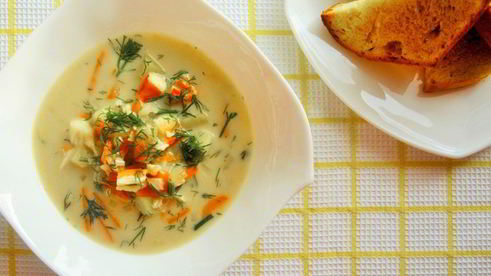 суп из крабов по-новоанглийски