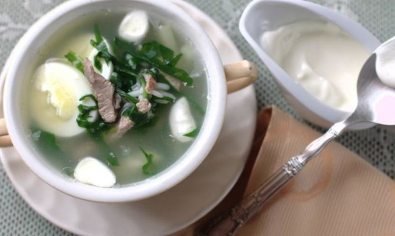 Рецепт супа из щавеля с говядиной