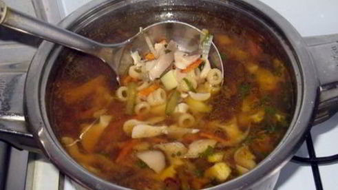 суп из вешенок