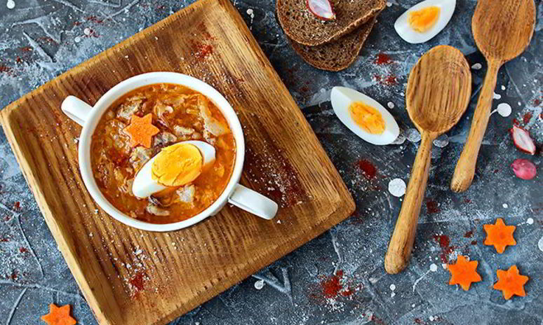 Рецепт супа по-польски с квашеной капустой и яйцом