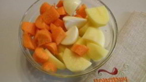 гороховый суп-пюре с мясом