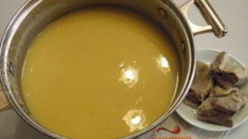 гороховый суп-пюре с мясом