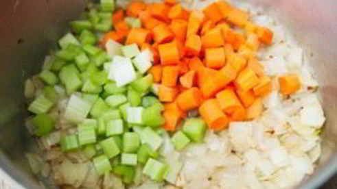 гороховый суп-пюре с сухариками