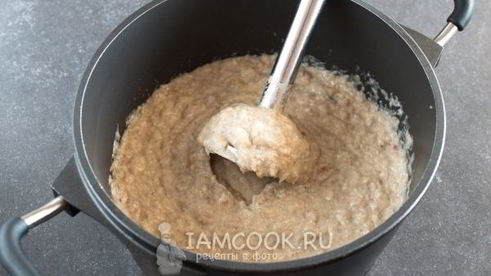 грибной суп-пюре с курицей