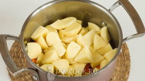 картофельный суп-пюре с корнем сельдерея