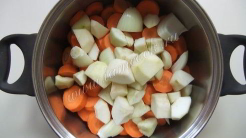 морковный суп-пюре с грушей