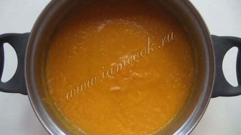 морковный суп-пюре с грушей