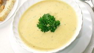 Нежный куриный суп-пюре с сыром