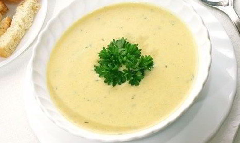 Рецепт нежного куриного супа-пюре с сыром