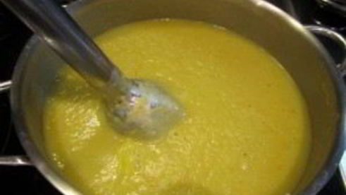 сливочный суп-пюре с курицей